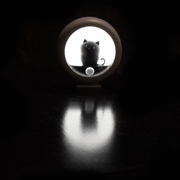 Motion Sensor Cat Night Light-Pink