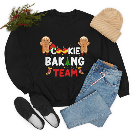 Cookie Baking Team Ugly Christmas Unisex Heavy Blend™ Crewneck Sweater Sweatshirt