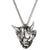 Skull w/ Evil Horn Pendant Necklace for Men & Women