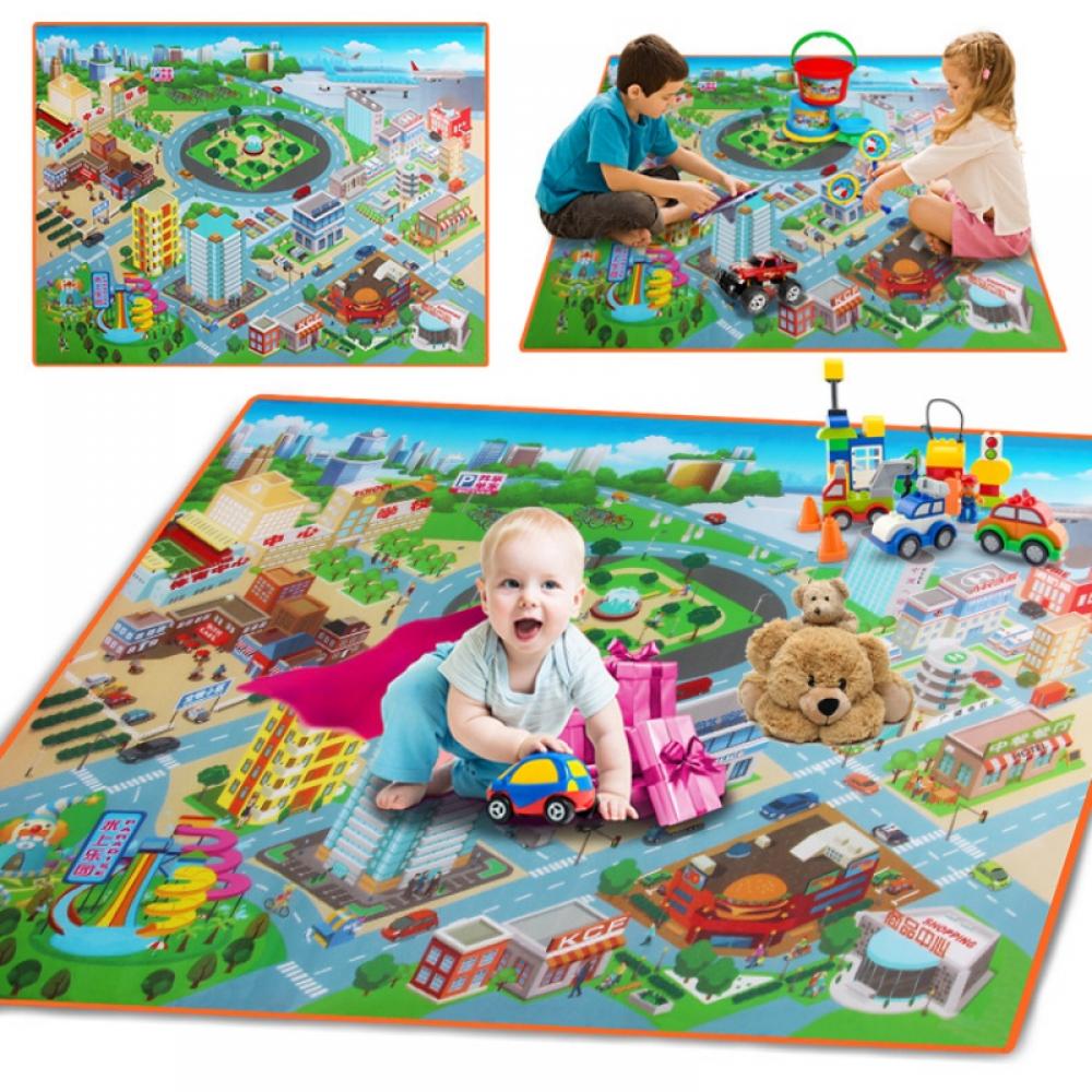 Kids Road Traffic Play Mat  Large Non-Slip