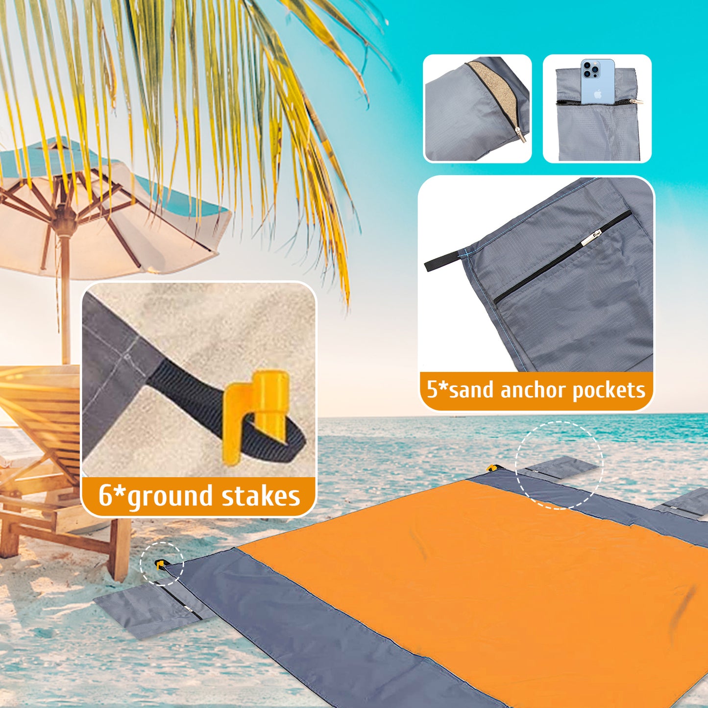 Oversized Sandproof Beach Blanket