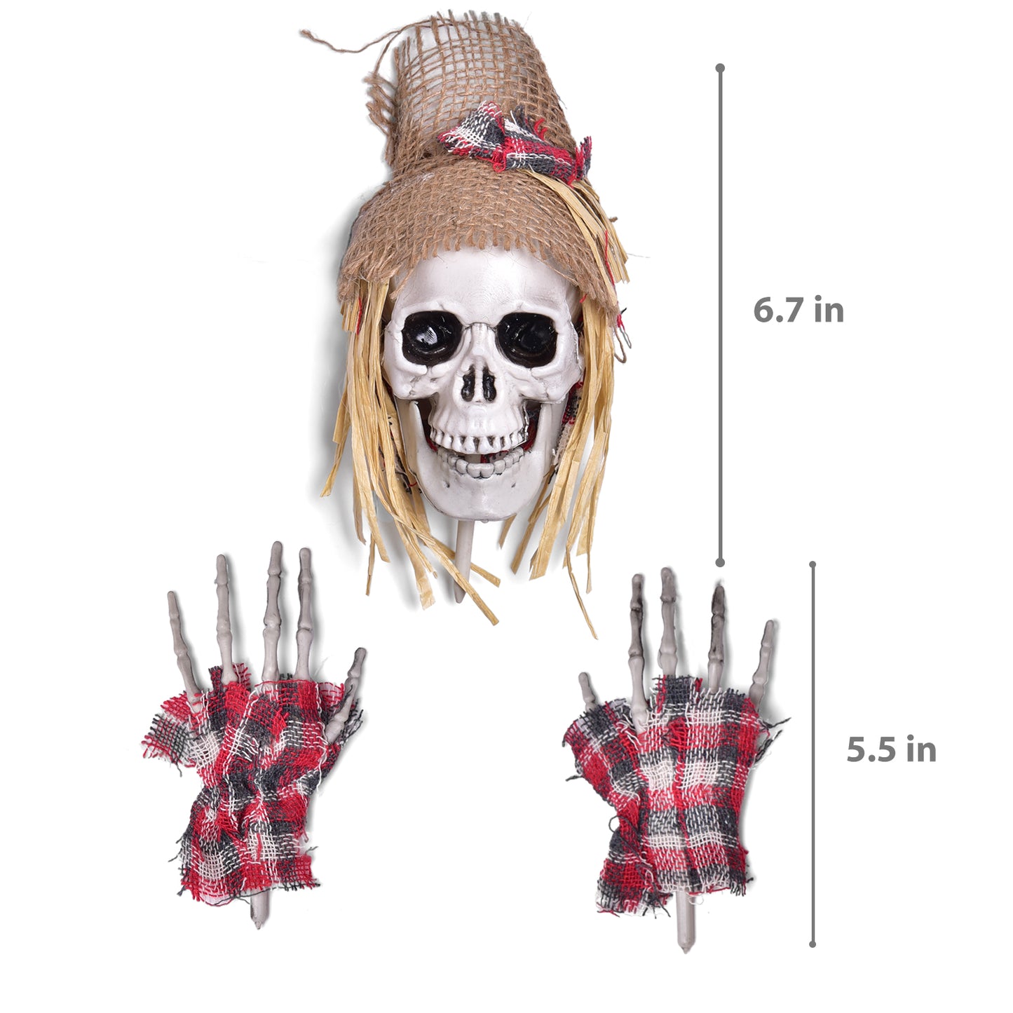6 Pcs Halloween Skeleton Stakes Outdoor Decorations