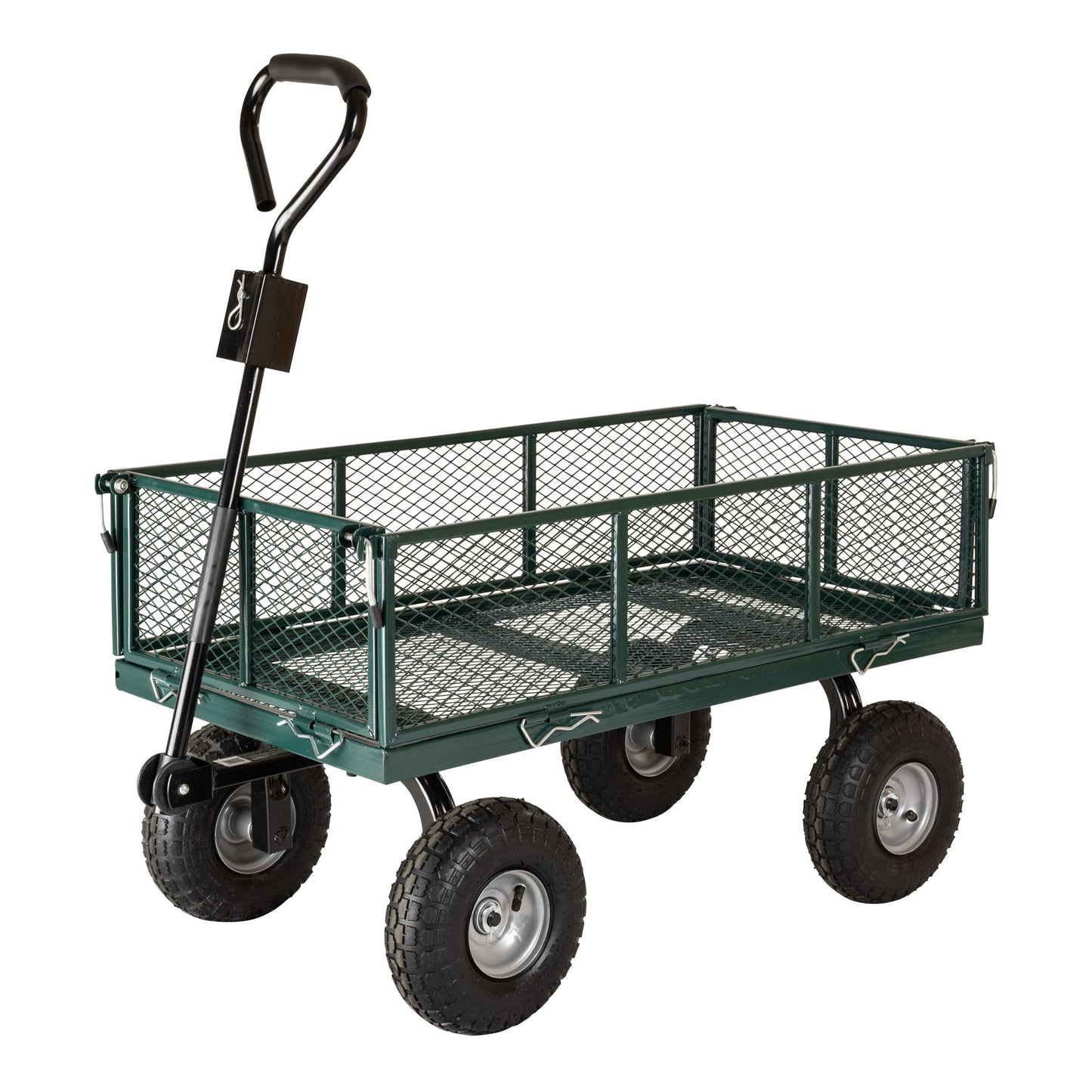 700lb Capacity, 38” x 20” Towable Mesh Garden Utility Cart