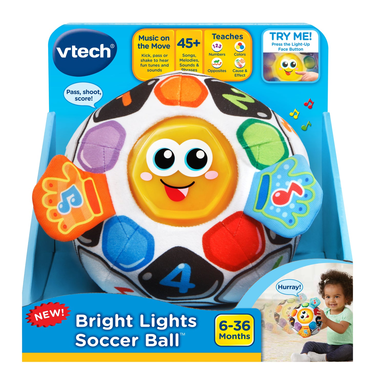 Bright Lights Soccer Ball, Ball Toy, Toddler Toy