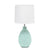 Textured Stucco Ceramic Oval Table Lamp