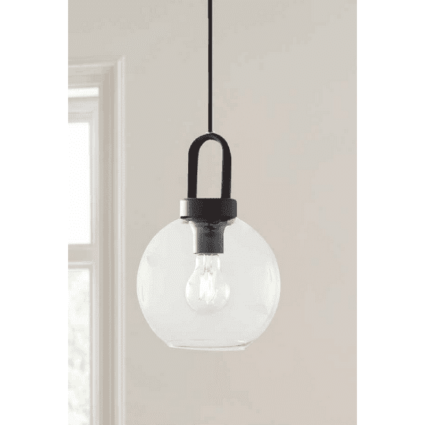 Globe Pendant Light, Matte Black Finish