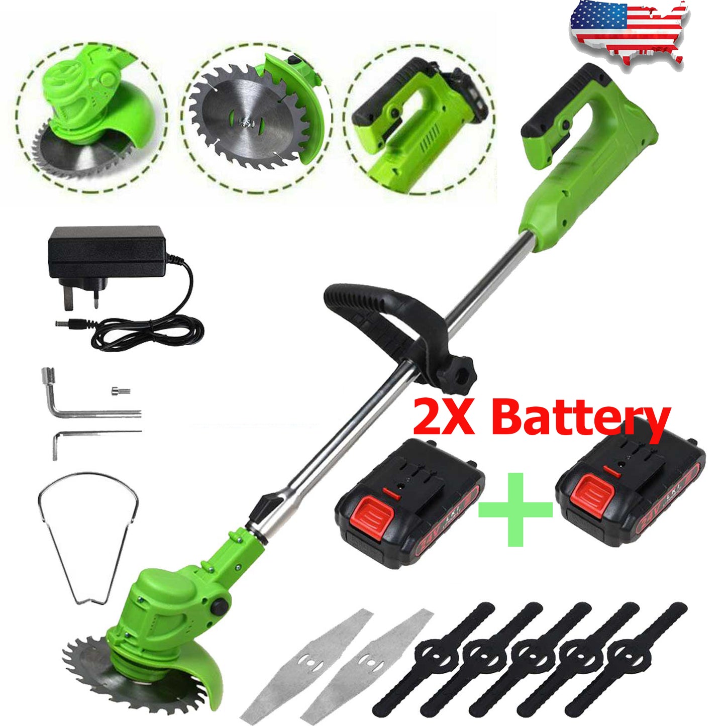 Cordless Strimmer Electric Grass Trimmer