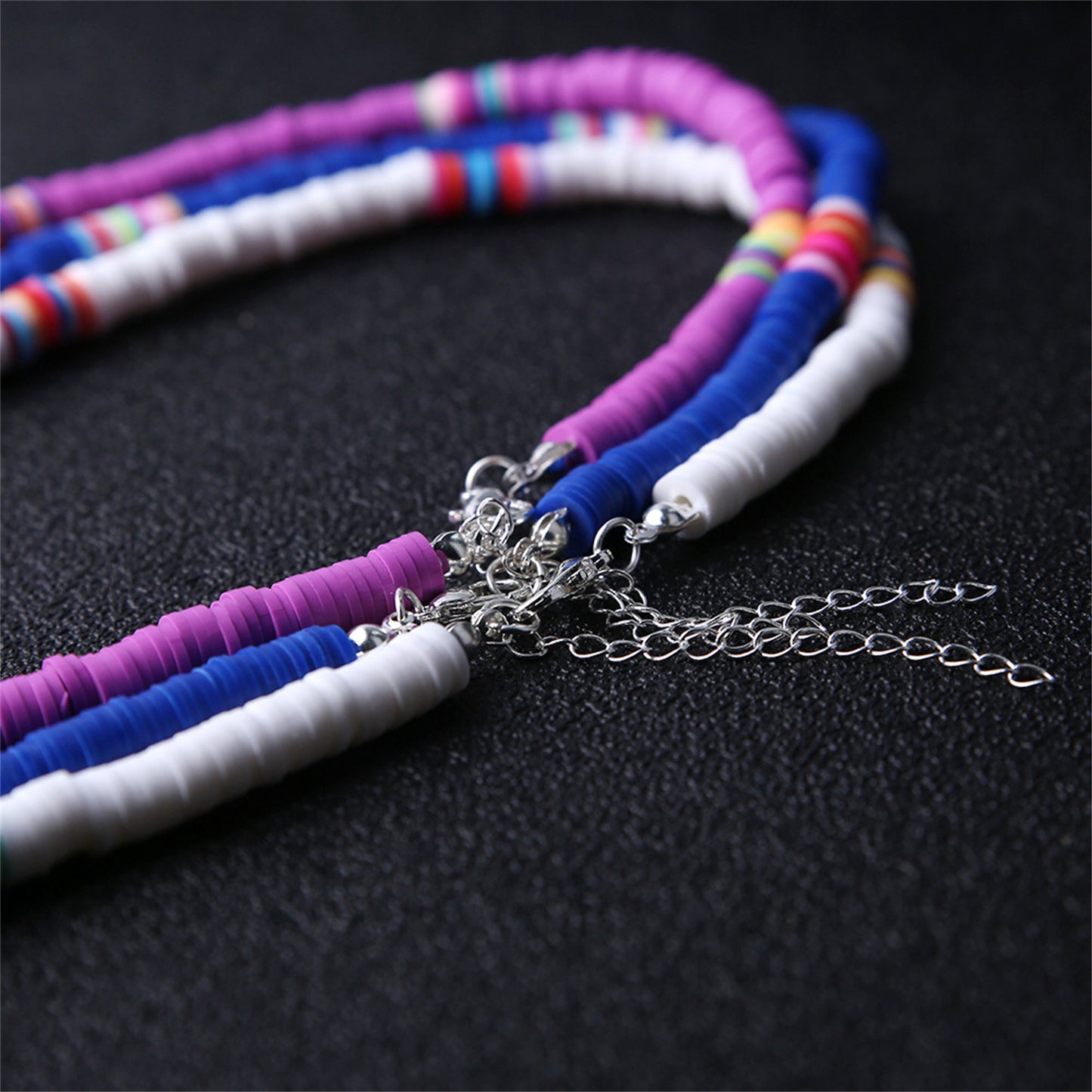 Polymer Summer Colorful Clay Choker Necklace For Men/ Women