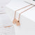 Step Mom Gift, Gift for Other Mom, Cube Necklace Gift for Mothers Day- Rose Gold