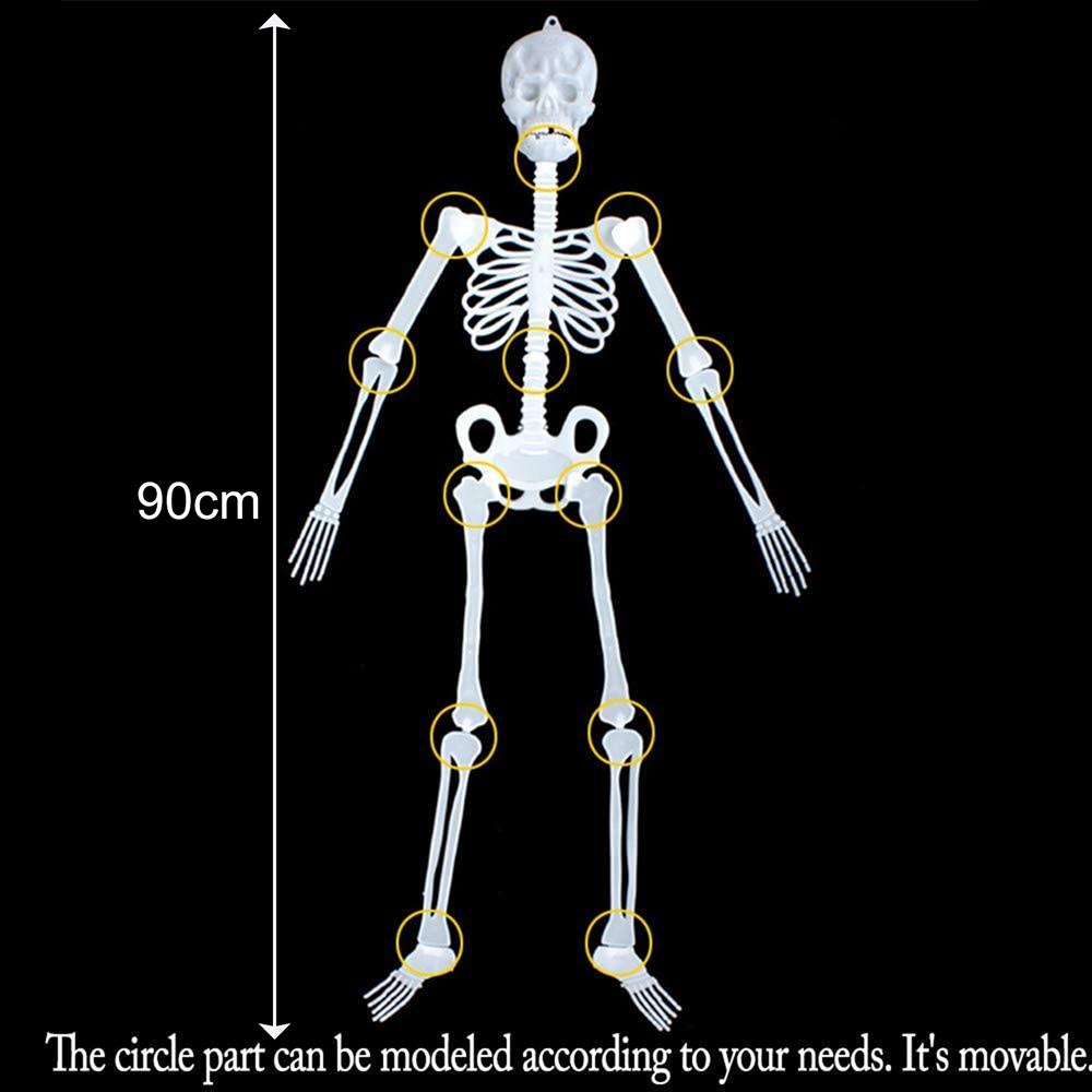 60 inch Halloween Hanging Luminous Skeleton Decoration