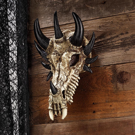 Manchester's Dragon Bones Sculptural Skull Wall Decoration