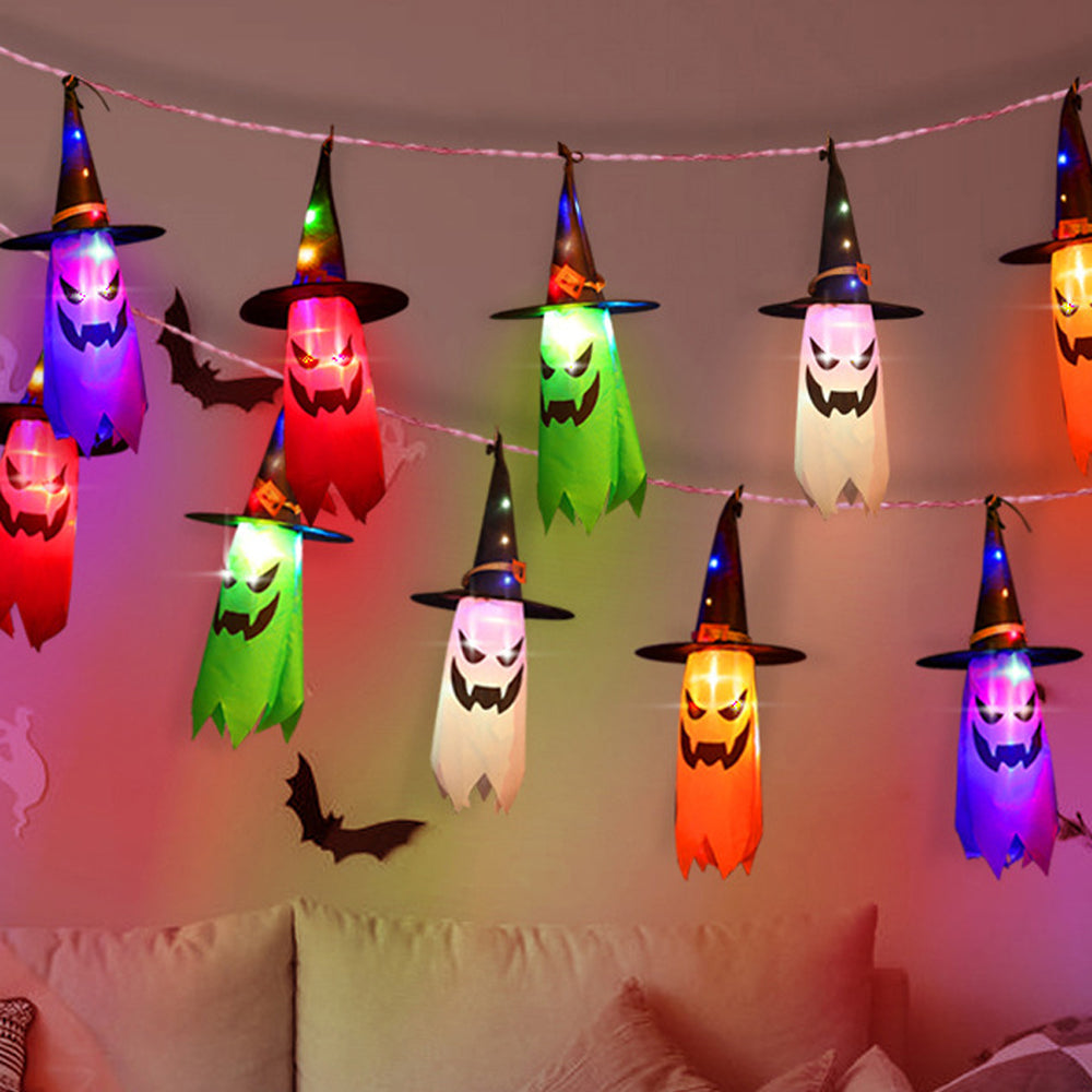 Pumpkin/Ghost String Lights  Halloween Decorations