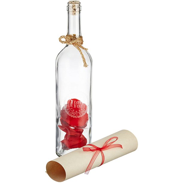 Letter in a Bottle Personalized Gift for Valentines Day, Wedding Anniversary