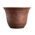 13-Inch Round Outdoor Resin Sierra Planter, Rustic Redstone