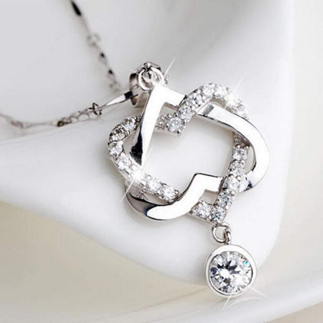 Resin Rhinestone  Alloy Pendant Necklace for Women