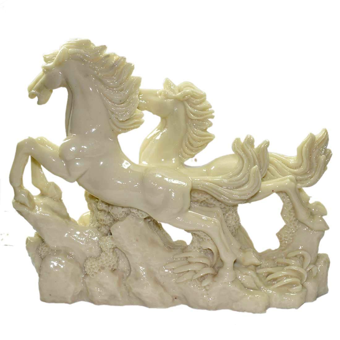 8 inches White Running Horse Modern Home Decor Figurine