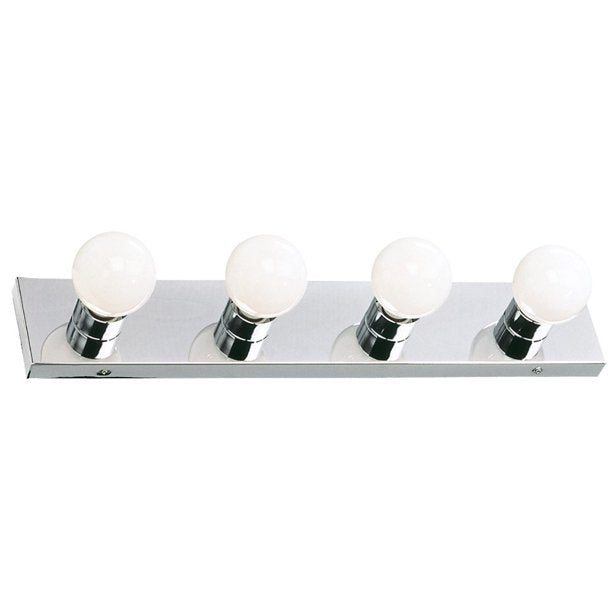 Vanity Light in Polished Chrome, 4-Light