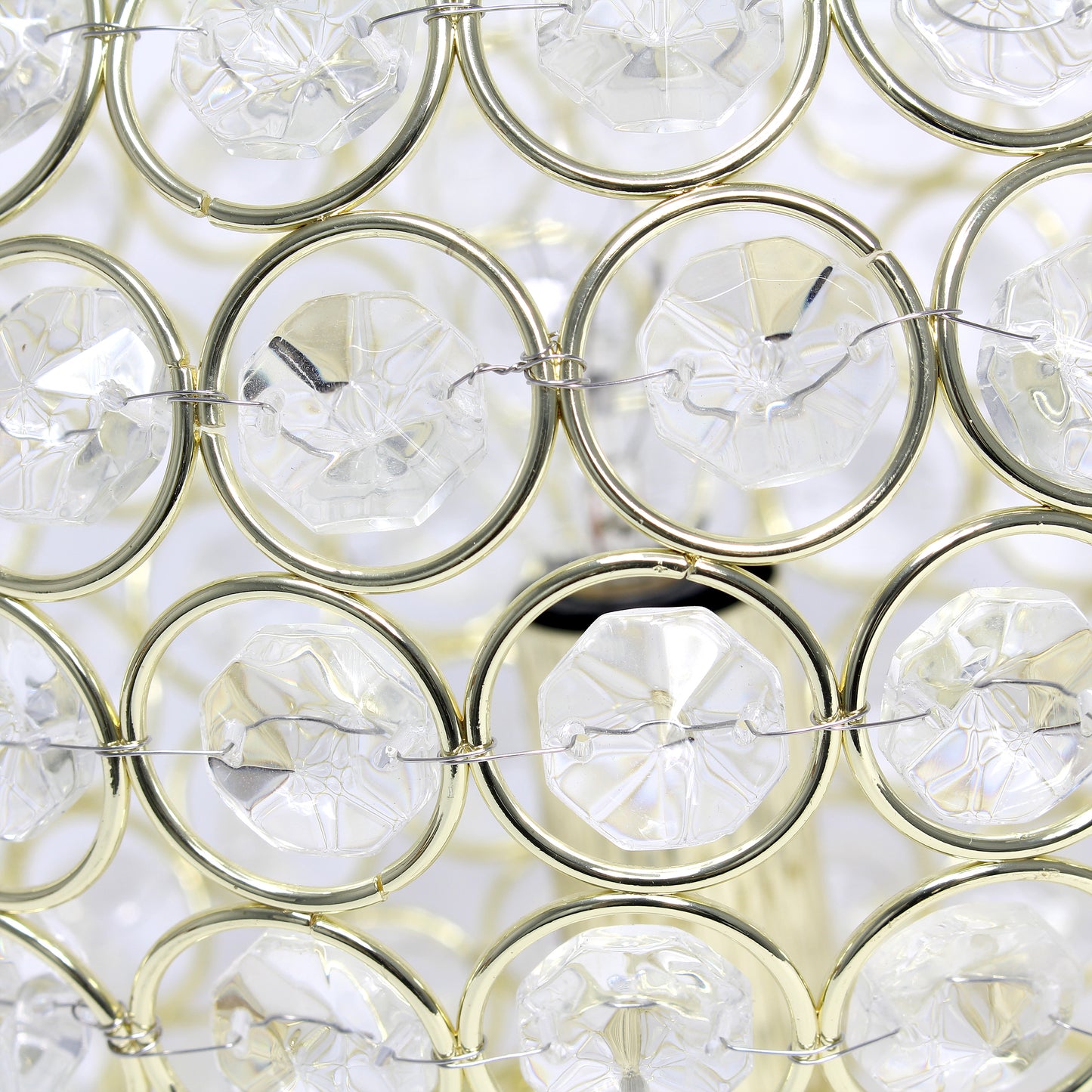 Elegant Designs Elipse 8 Inch Crystal Ball Sequin Table Lamp