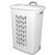 Wheeled Hamper Plastic, White