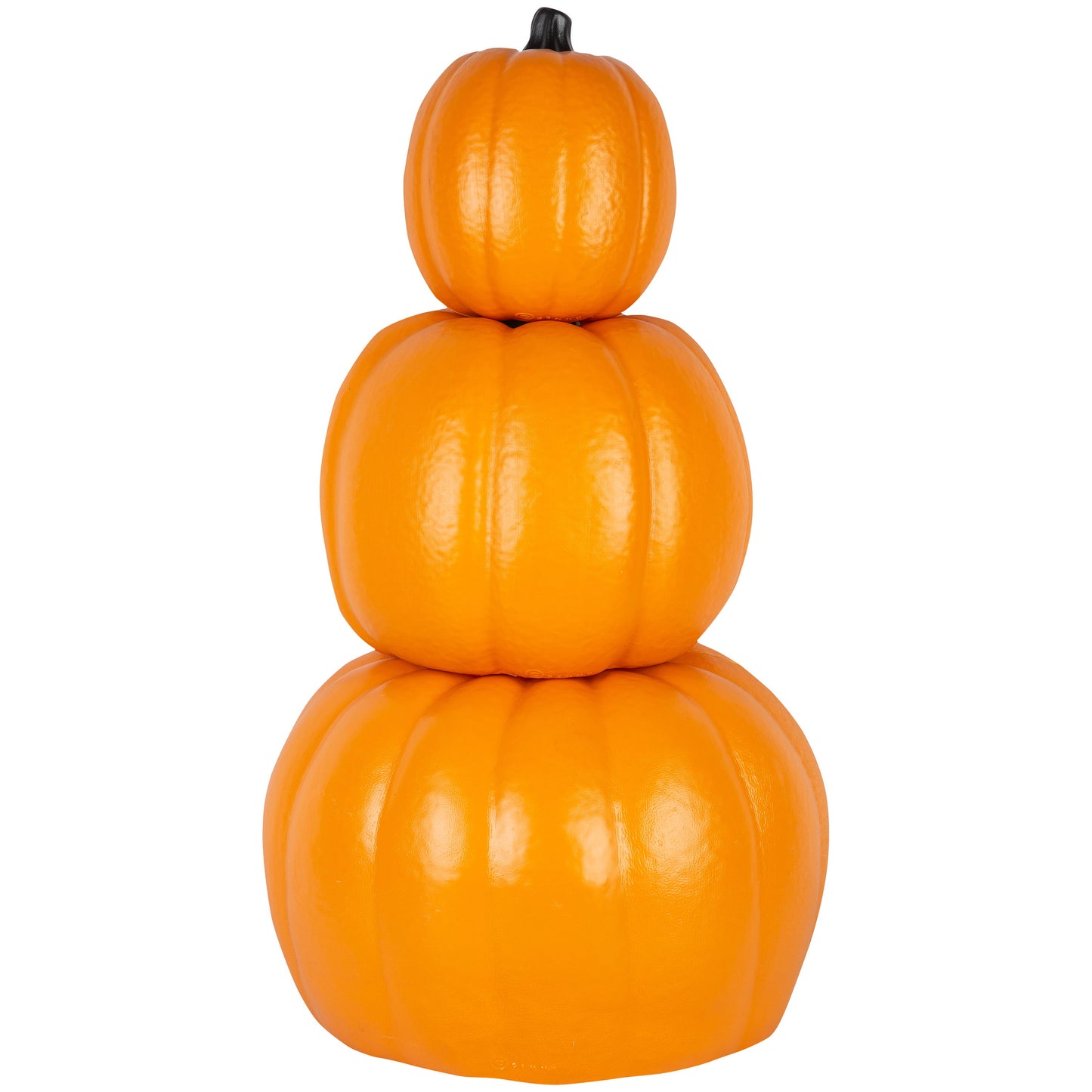 Orange Blow Mold Pumpkin Trio for Halloween Decoration