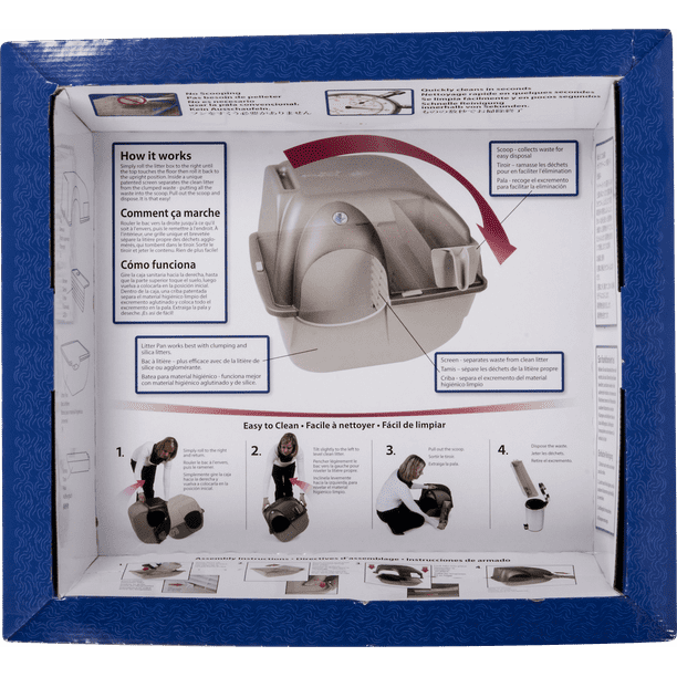 Roll 'N Clean Self Cleaning Litter Box Regular Size