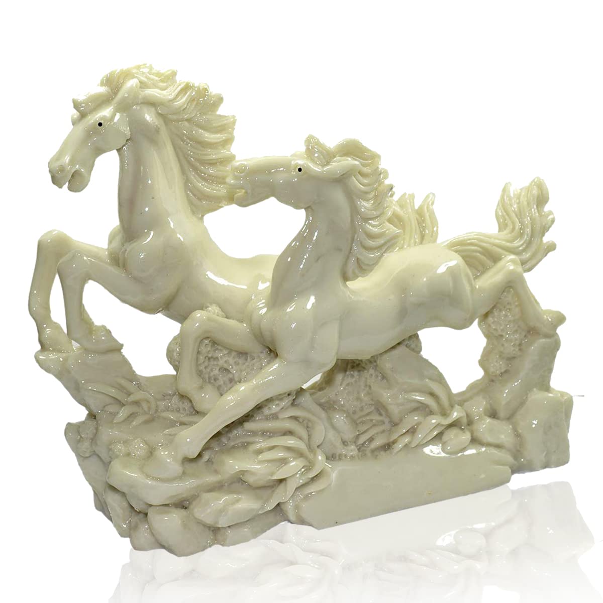 8 inches White Running Horse Modern Home Decor Figurine