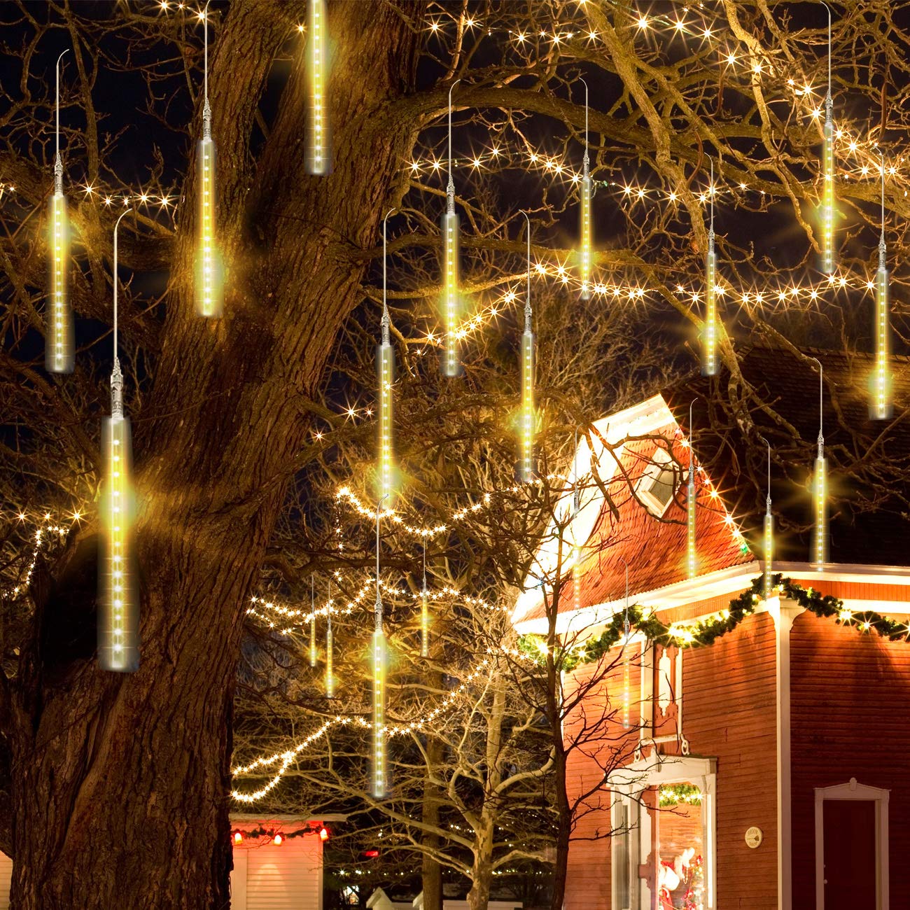 Meteor Shower Rain Christmas Lights