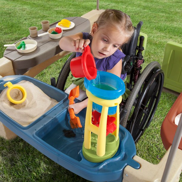 Step2 All-Around Playtime Patio with Canopy with 16 Play Accessories