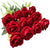 12 Pcs Artificial Rose Flowers Red Blossom Rose Flowers w/ Stem Rose Bouquets, Red B