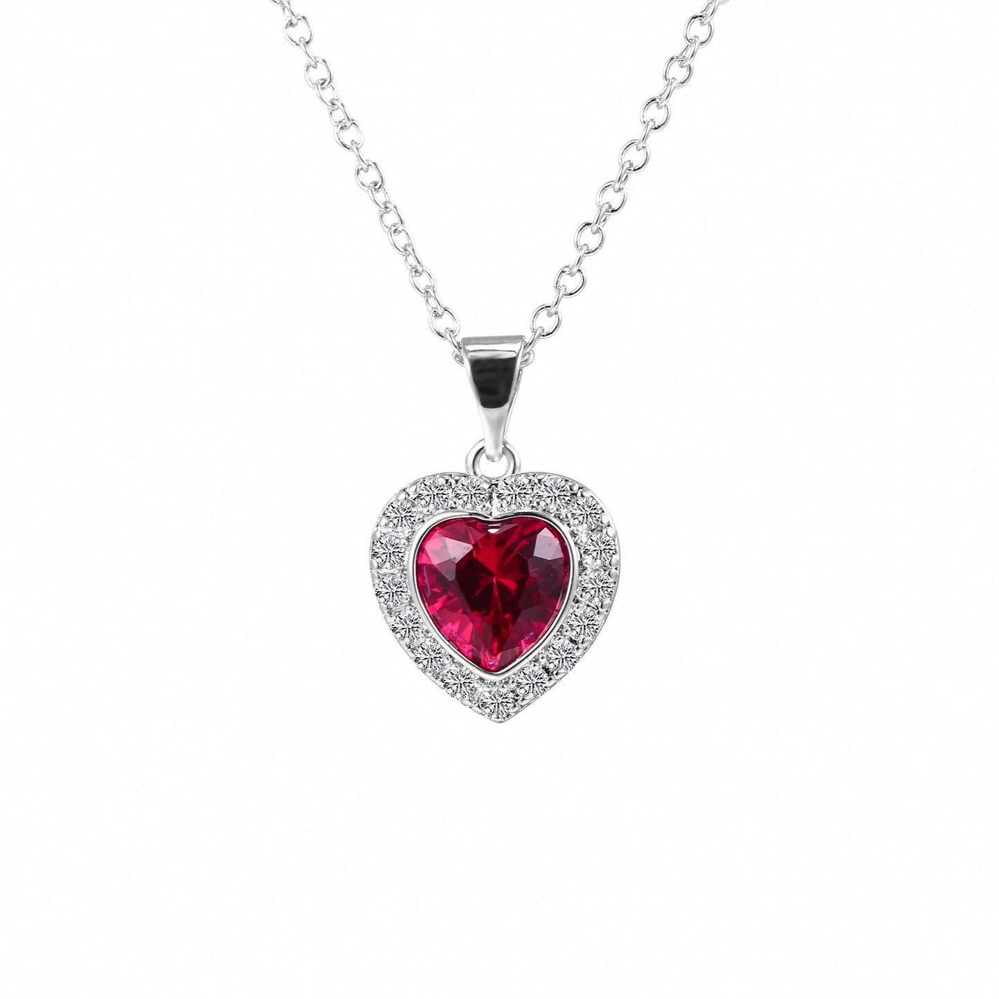 3 Carat Heart Necklace for Women