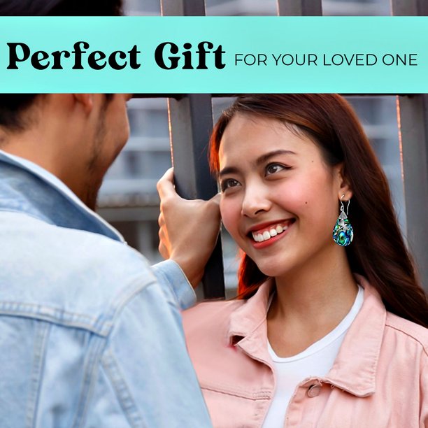 Dragonfly Dangle Drop Earrings Abalone Shell Sterling Silver for Women