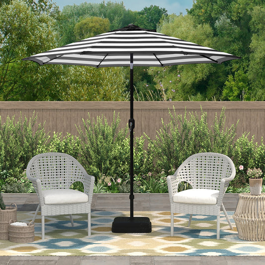 9 ft. Steel Crank & Tilt Market Patio Umbrella