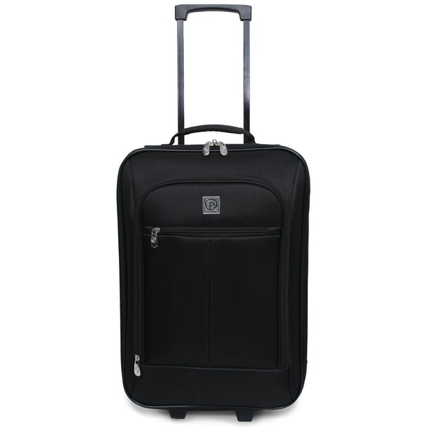 Pilot Case 18" Softside Carry-on Luggage, Black