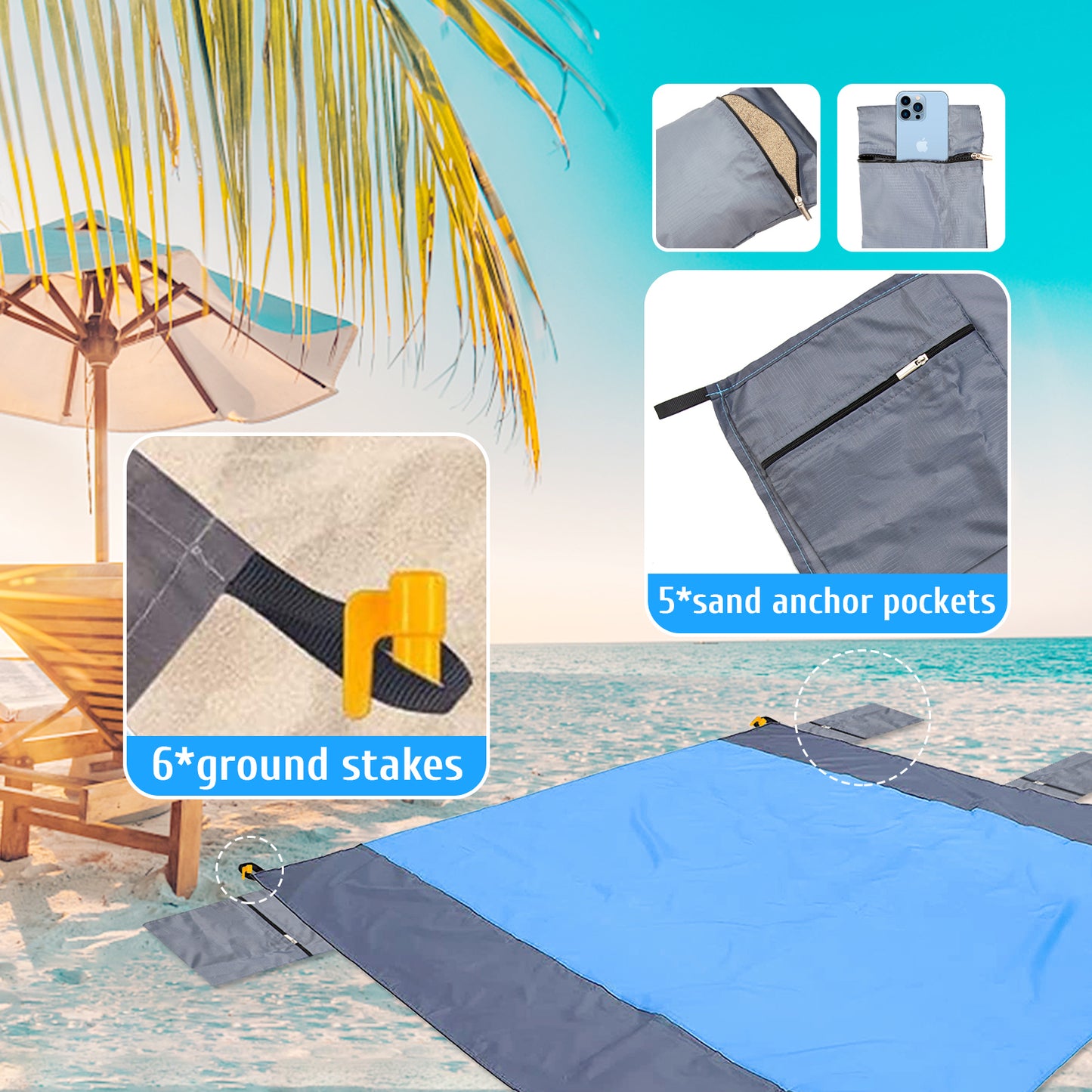 Oversized Sandproof Beach Blanket