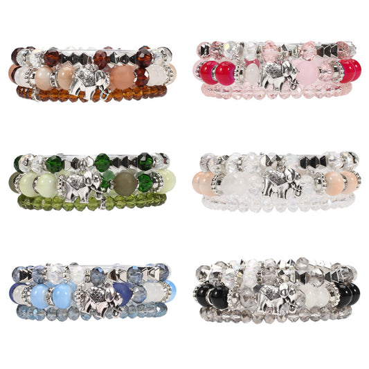 6 Sets Bohemian Style Multi Layer Bracelet for Women