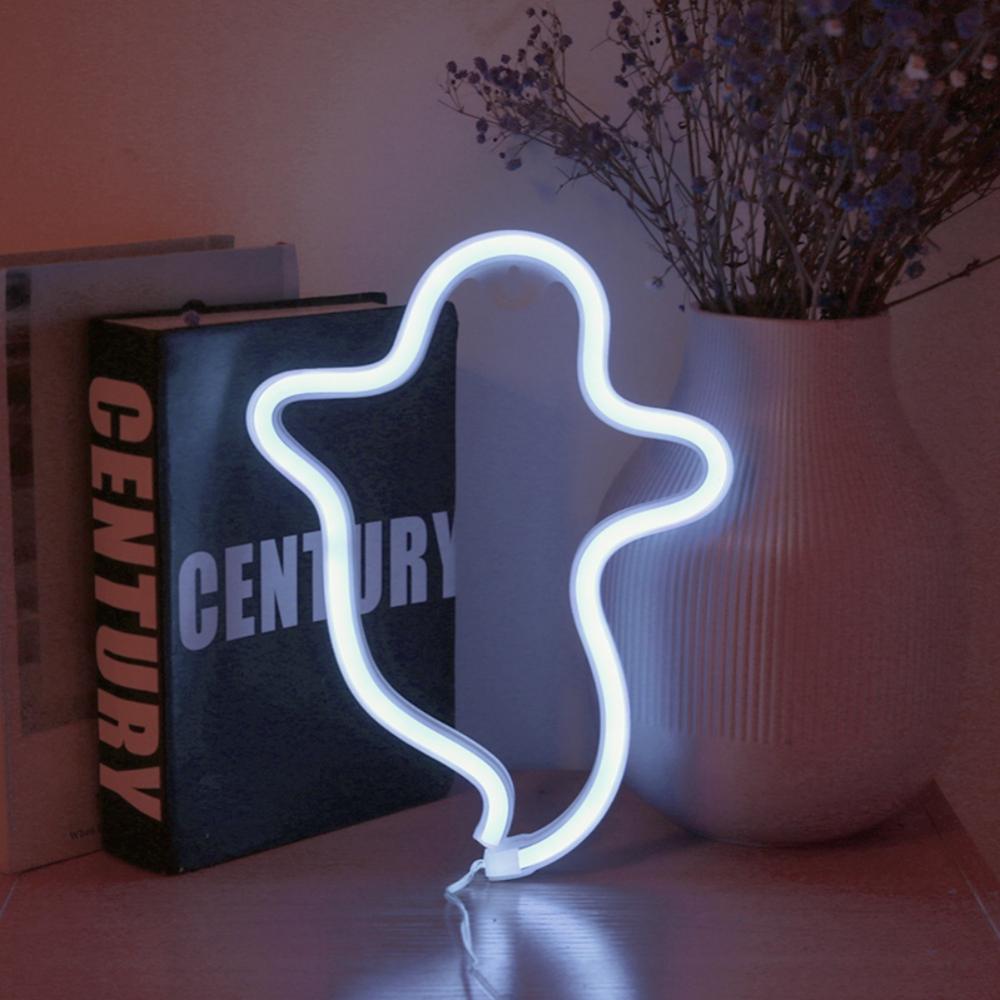 Ghost Neon Light Wall Decor