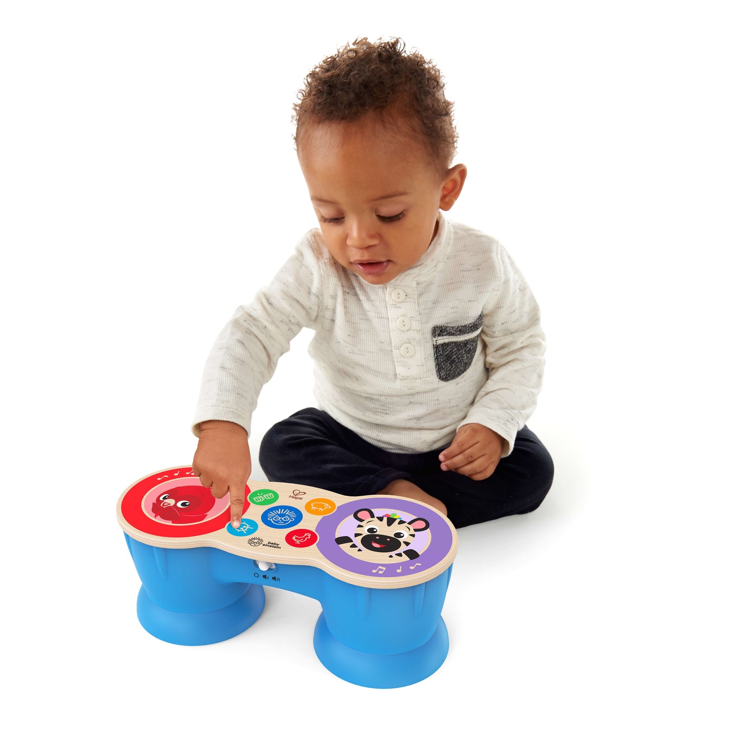 Magic Touch Wooden Drums Infant Musical Toy