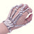 Women Metal Hand Chain Skeleton Skull Bracelet Ladies Punk Style Gothic Rock Fingers Ring