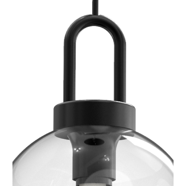 Globe Pendant Light, Matte Black Finish