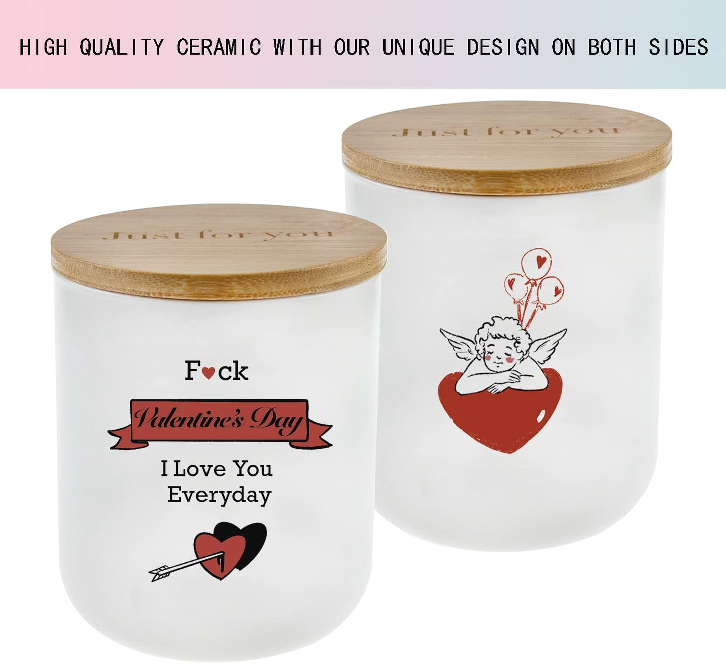 Valentines Day Gifts for Her, Funny Gifts Ideas Vanilla Coconut Candles(11.5oz)