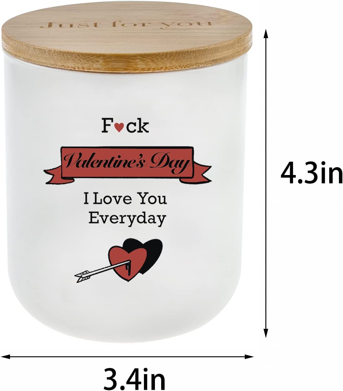 Valentines Day Gifts for Her, Funny Gifts Ideas Vanilla Coconut Candles(11.5oz)