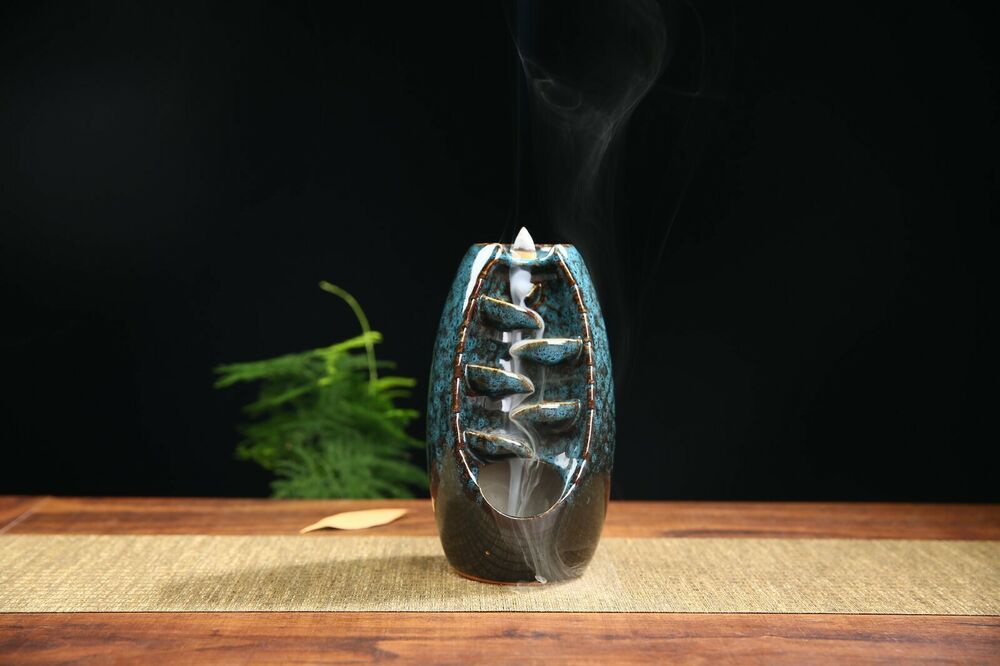 Waterfall incense burner, Backflow burner, Incense set