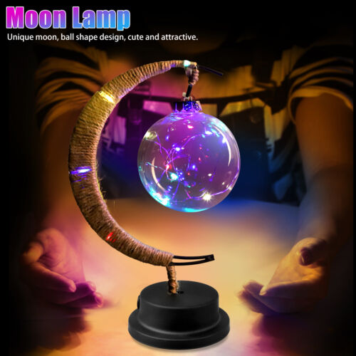 Enchanted Lunar Table Lamp Magical LED Galaxy Moon Night Light