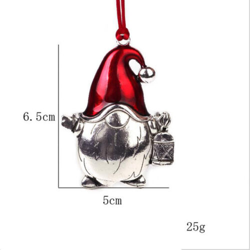 Christmas Ornament Santa Claus Xmas Tree Hanging Metal Pendants