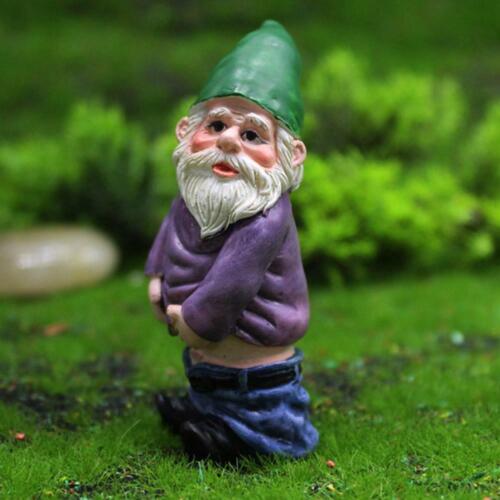 4PCS Fairy Garden Gnomes Accessories My Little Friend Drunk Gnome Dwarfs Gift