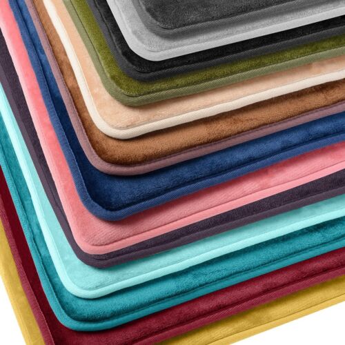 Luxurious Absorbent Soft Memory Foam Bath Mat Bathroom Shower Rug