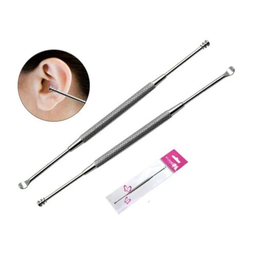 Double-ended Stainless Steel Spiral Ear Pick Spoon Ear Wax Removal Tool