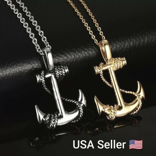 Men's Design Gold Silver Long Necklace with Arrow Pendant Jewelry Chain Hip Hop