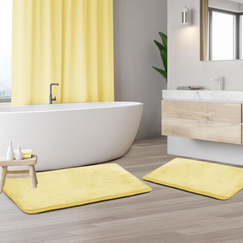 Luxurious Absorbent Soft Memory Foam Bath Mat Bathroom Shower Rug