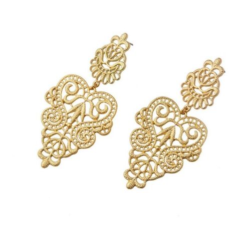 Bohemian Hollow Leaf Drop Earring for Women Fashion